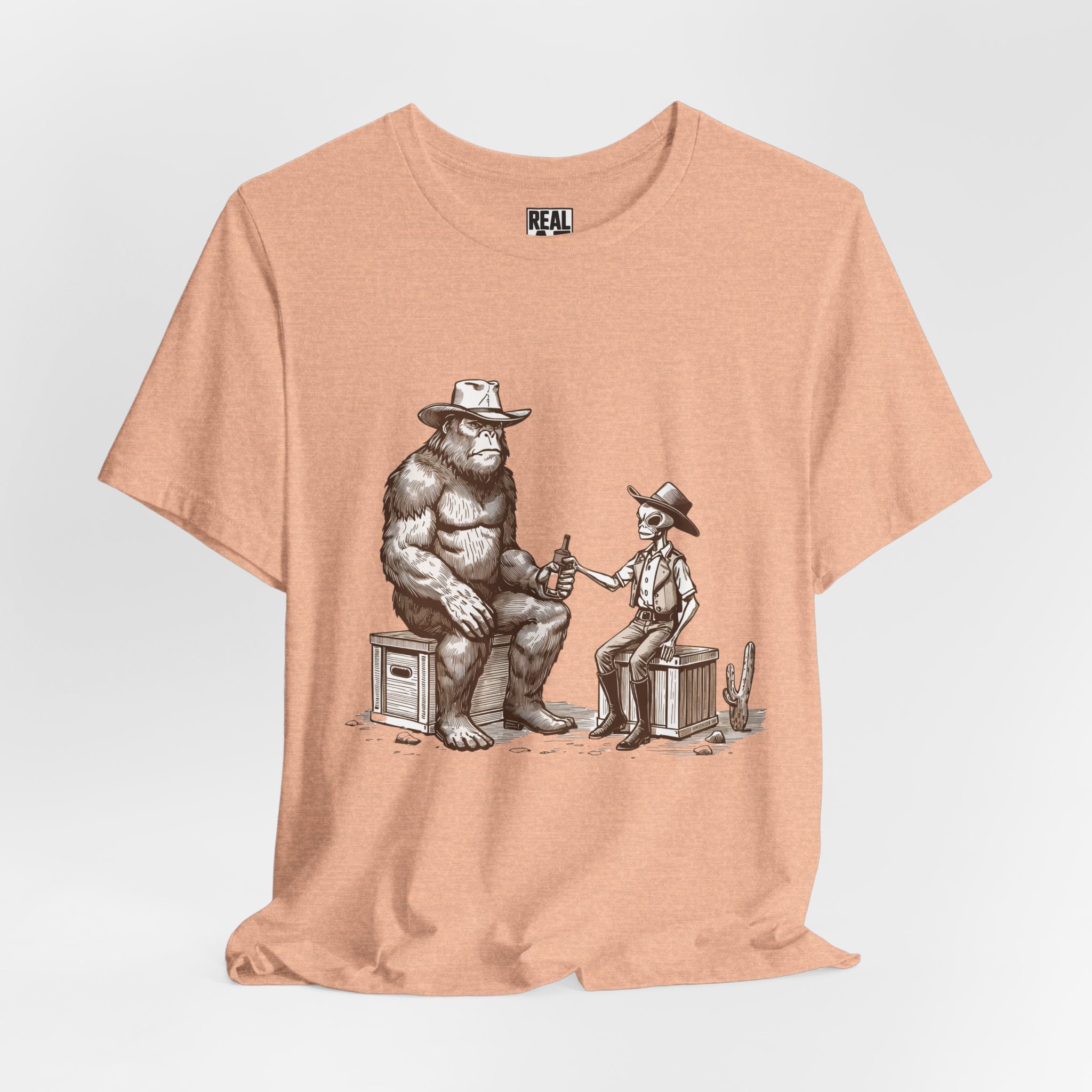Frontier Truce T‑Shirt – Bigfoot & Alien Beer Break Tee