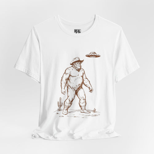 Bigfoot Cowboy UFO Tee