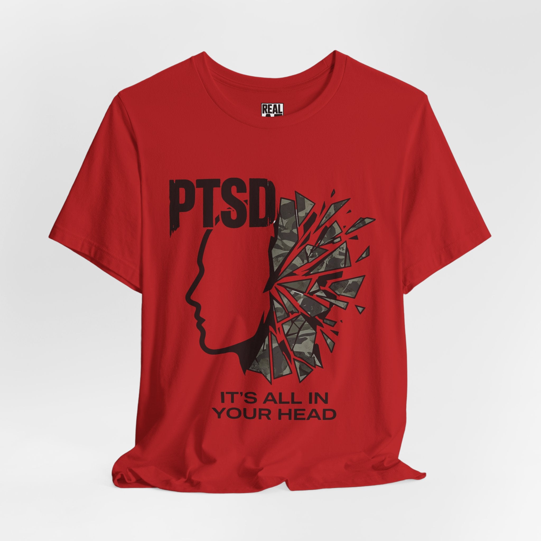 PTSD Awareness Tee - "It's All In Your Head" Mental Health Support T-Shirt