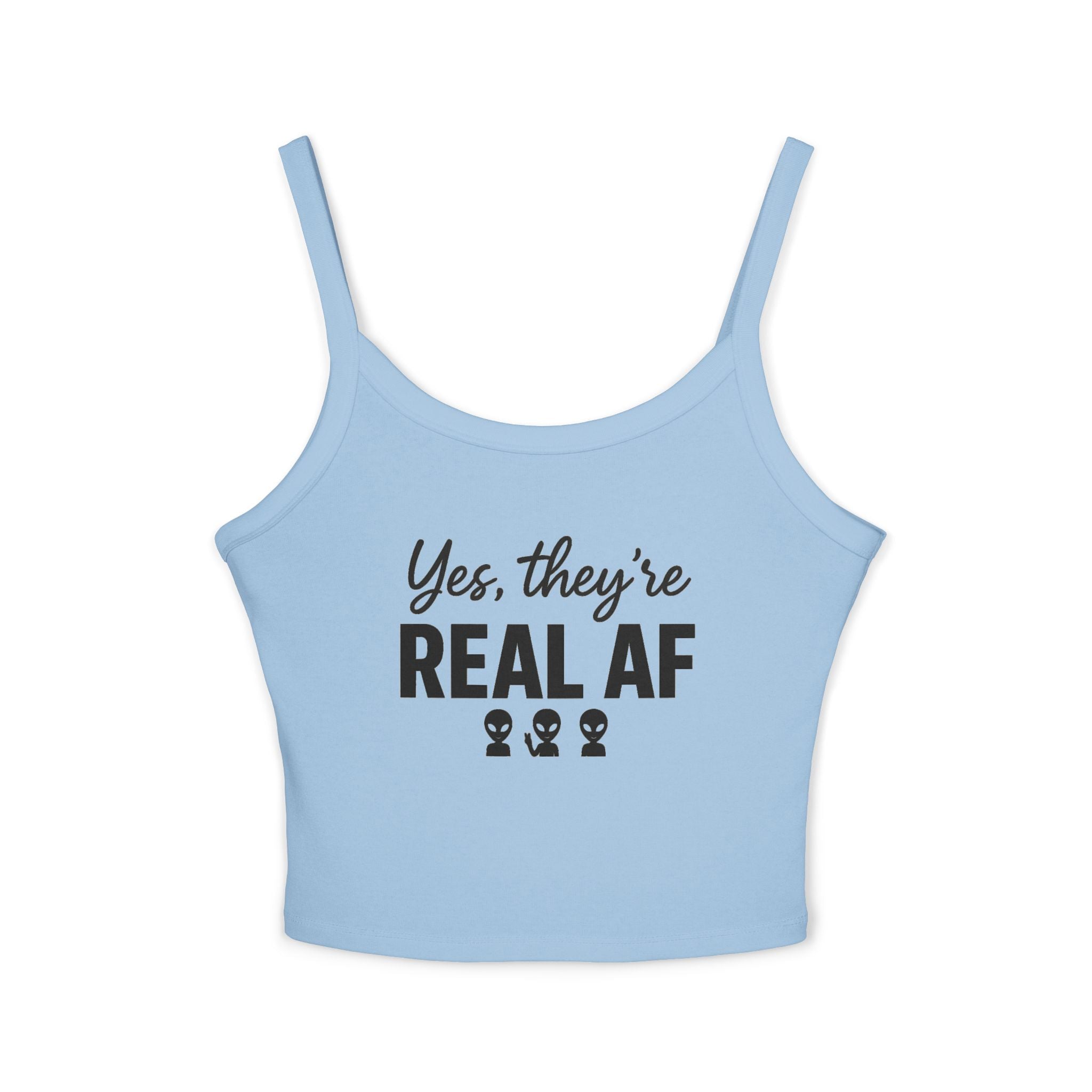 Yes, They're Real AF Spaghetti Aliens Strap Tank Top