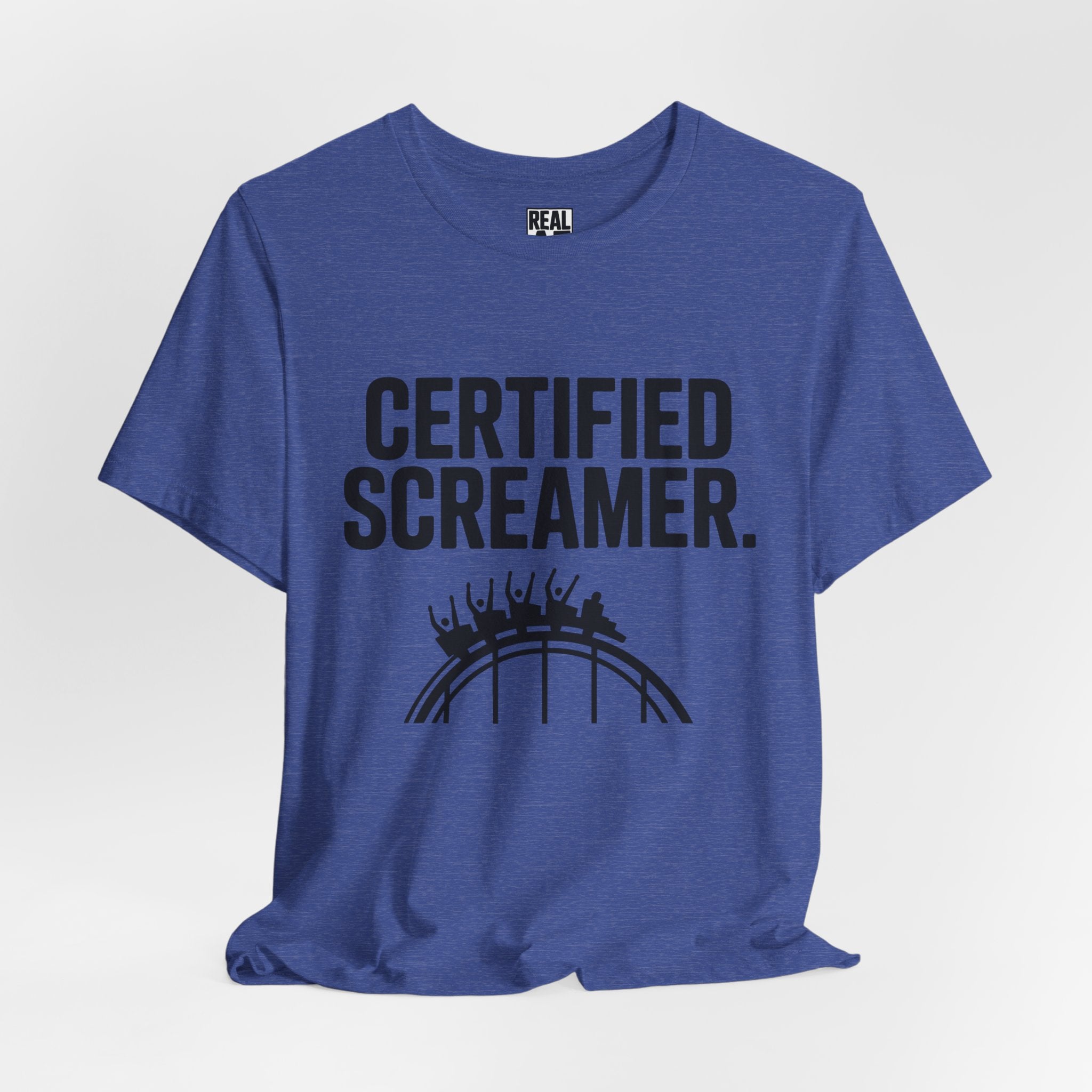Certified Screamer T‑Shirt — Roller Coaster Thrill Seeker Tee