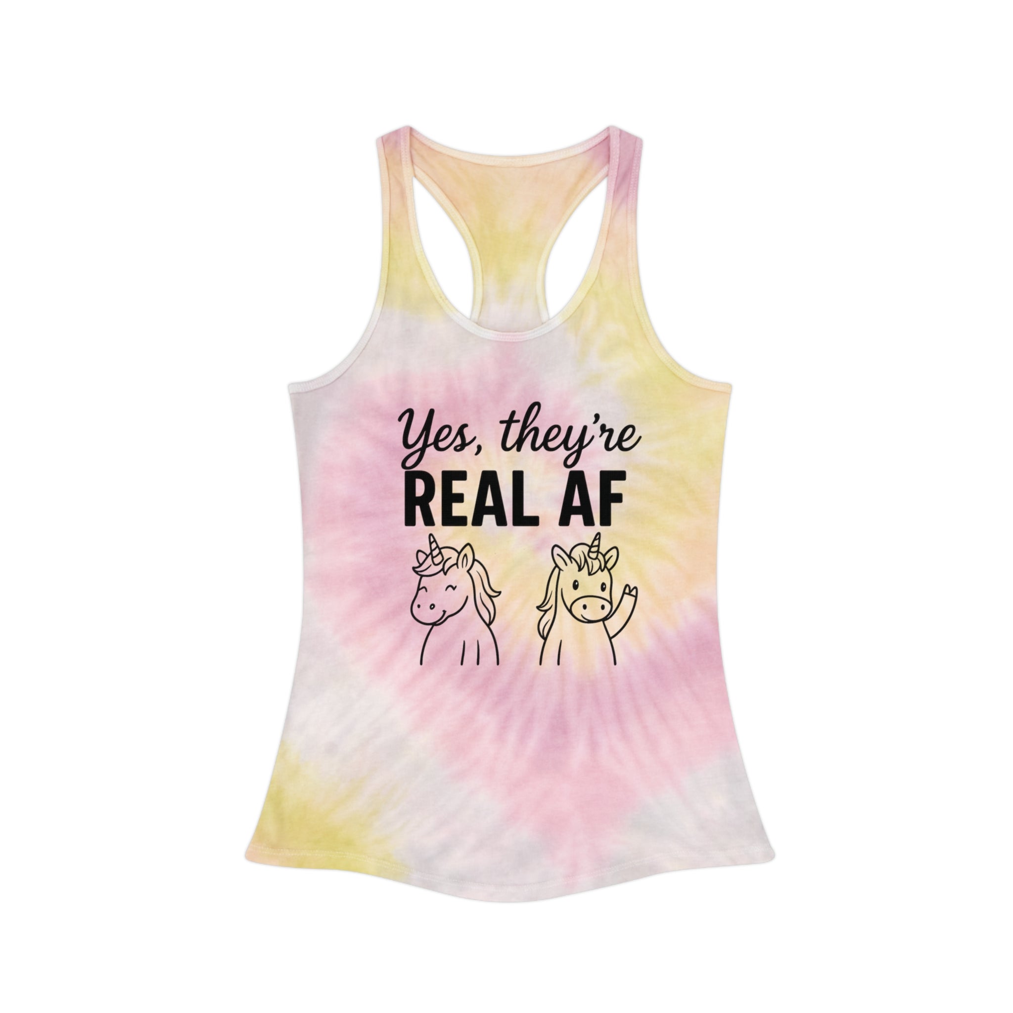 Tie Dye Racerback Tank Top - Yes, they're REAL AF - Unicorns