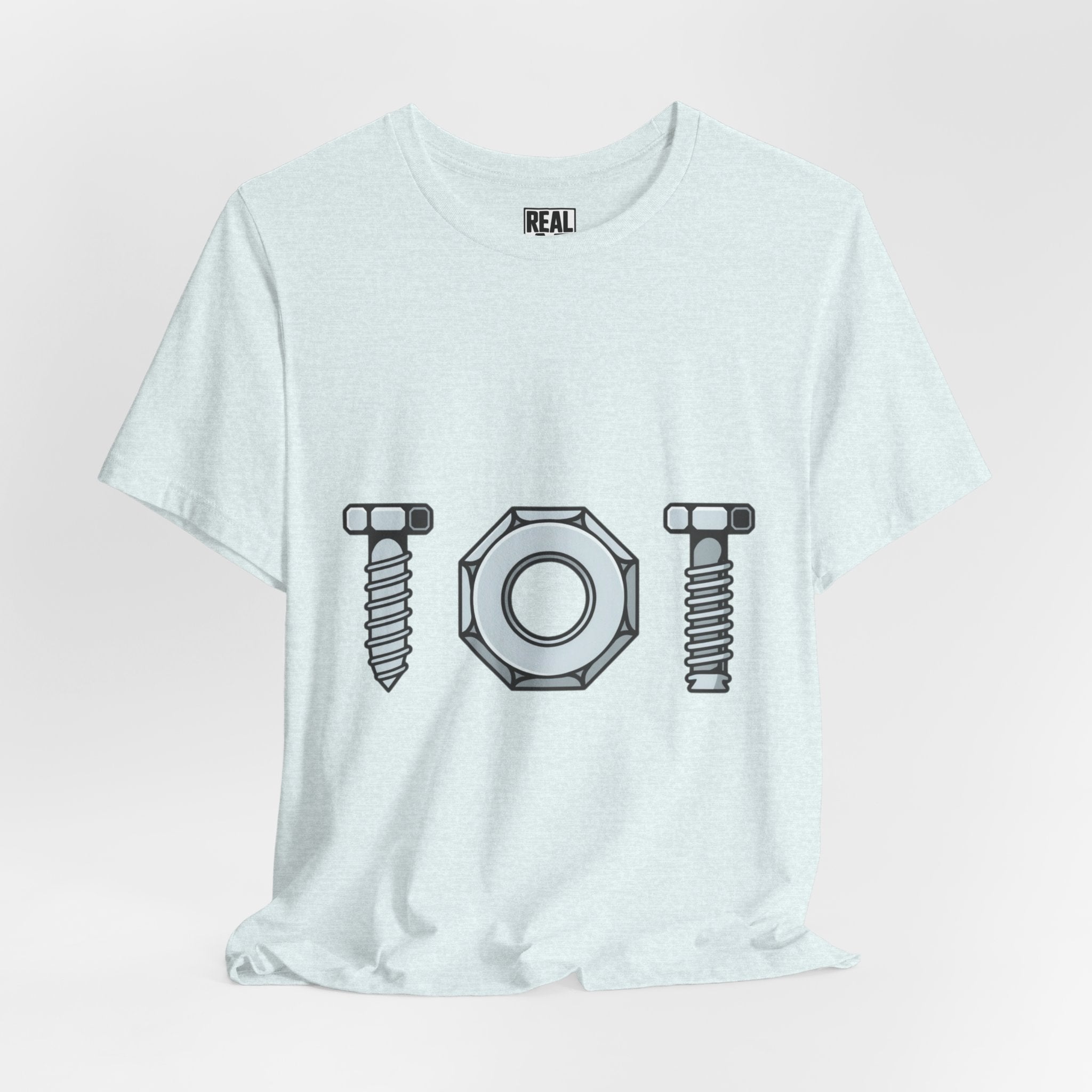 Screw Nut and Bolt Graphic Tee — Mechanic Hardware Tool Shirt