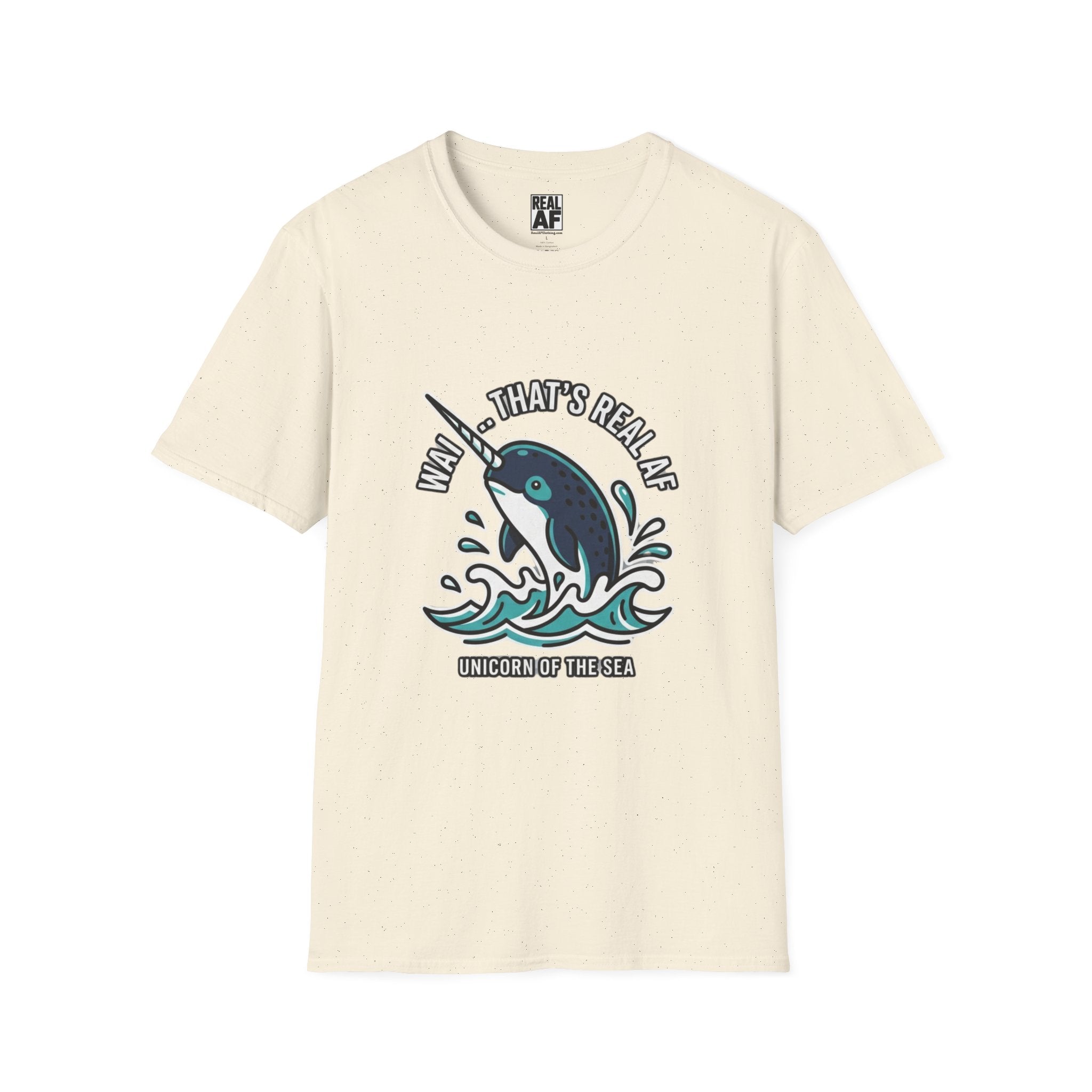 Narwhal Graphic T-Shirt — “Wow, That’s Real AF” Novelty Tee