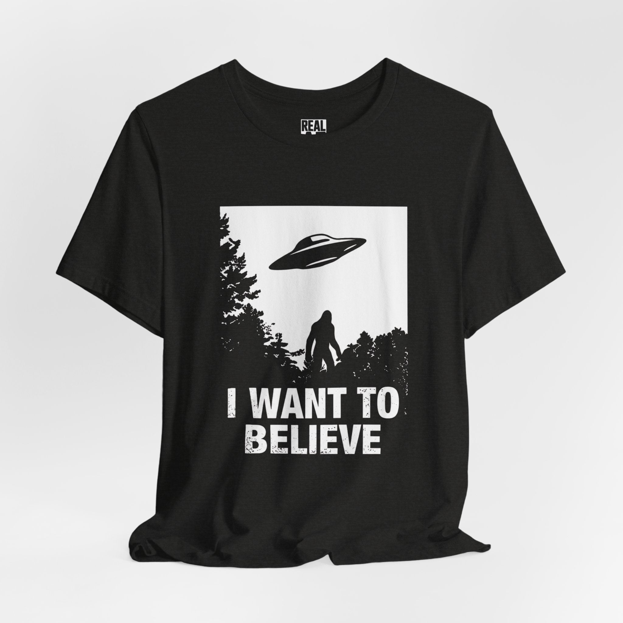 I Want to Believe UFO Bigfoot T-Shirt
