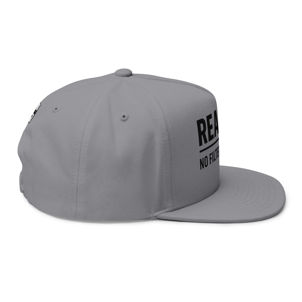Real AF No Filtered Embroidered Flat Bill Cap