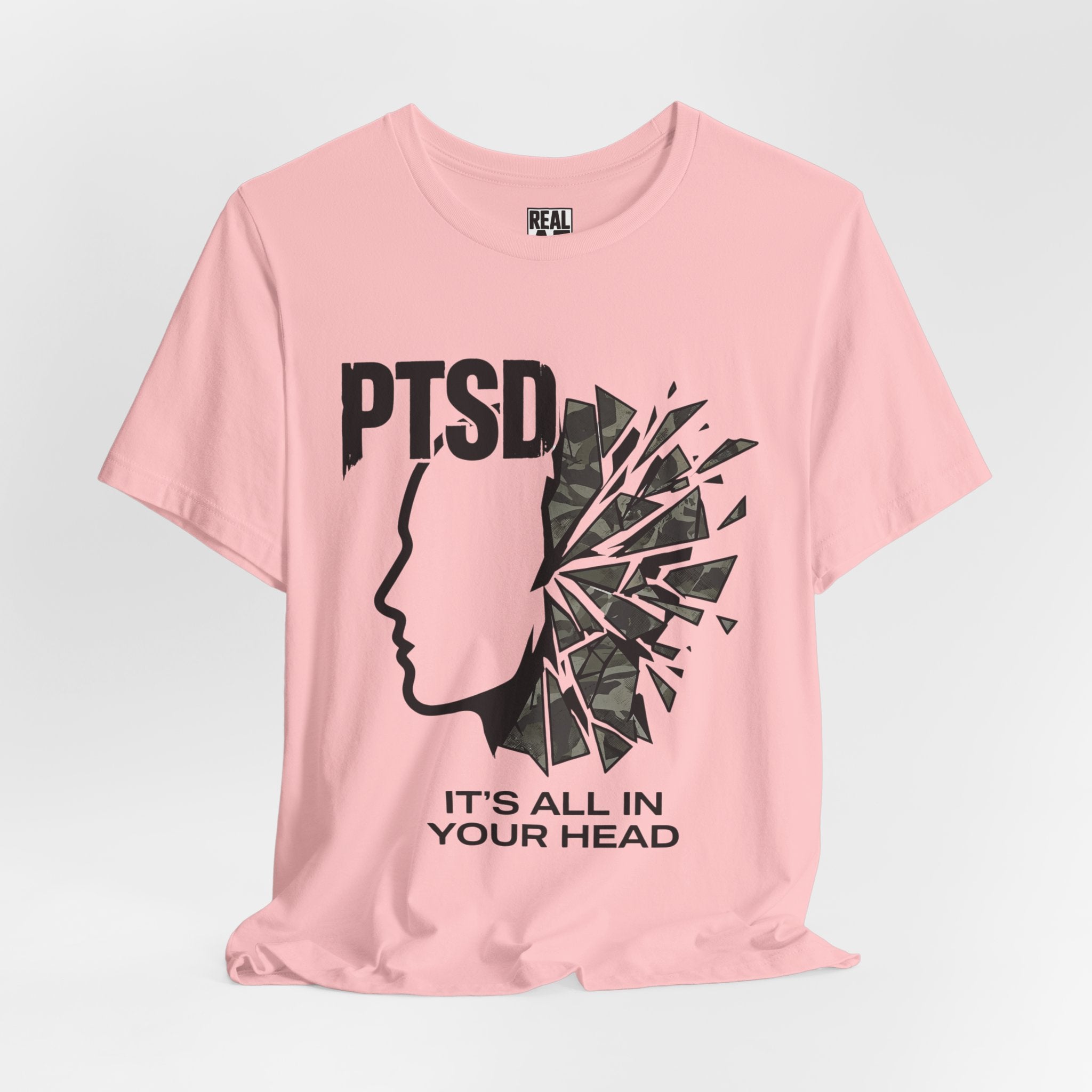 PTSD Awareness Tee - "It's All In Your Head" Mental Health Support T-Shirt