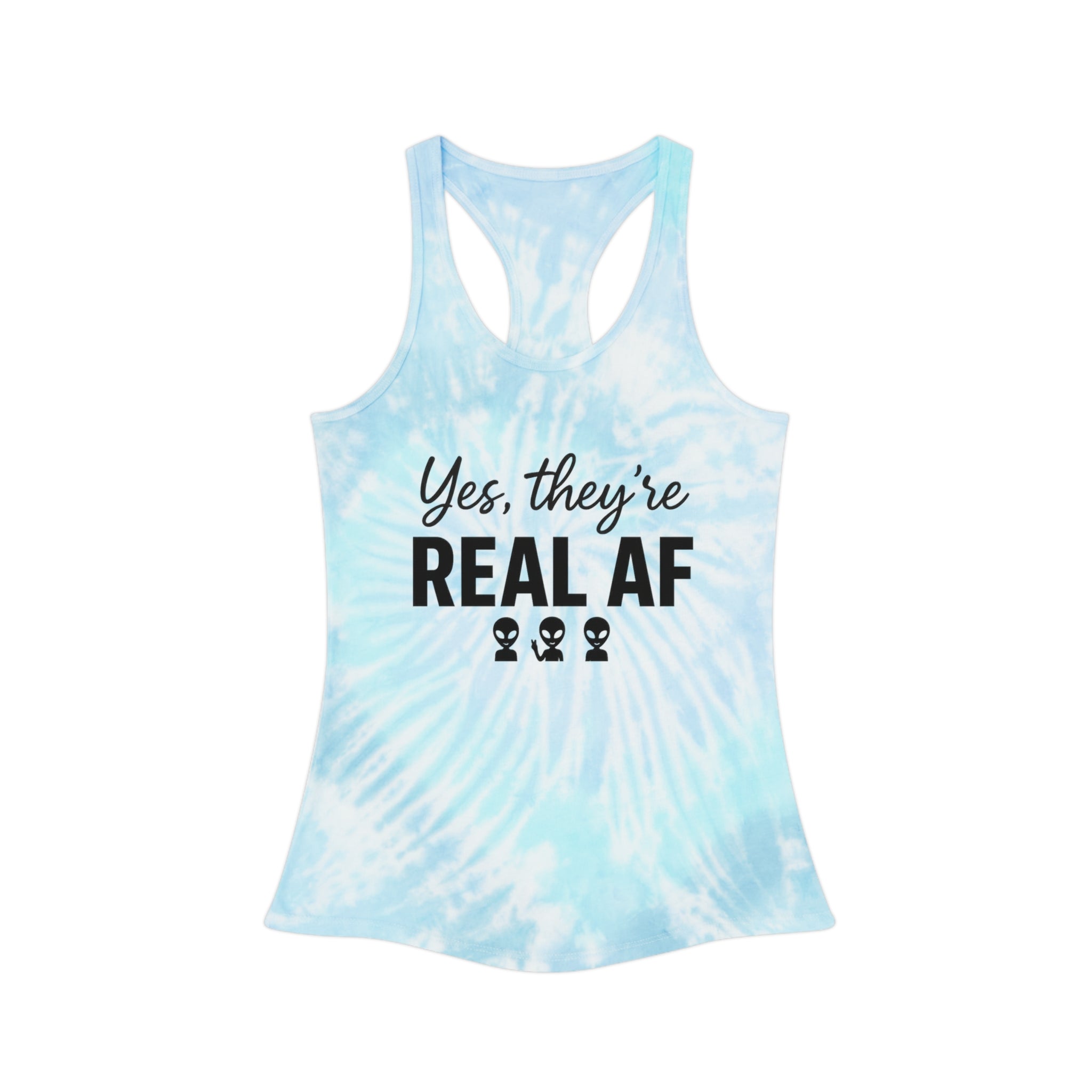 Tie Dye Tank Top - Empowering Women's Clothing, Hippie Festival Shirt, Colorful Racerback Camisole, Yoga Workout Wear, Summer Beach Apparel