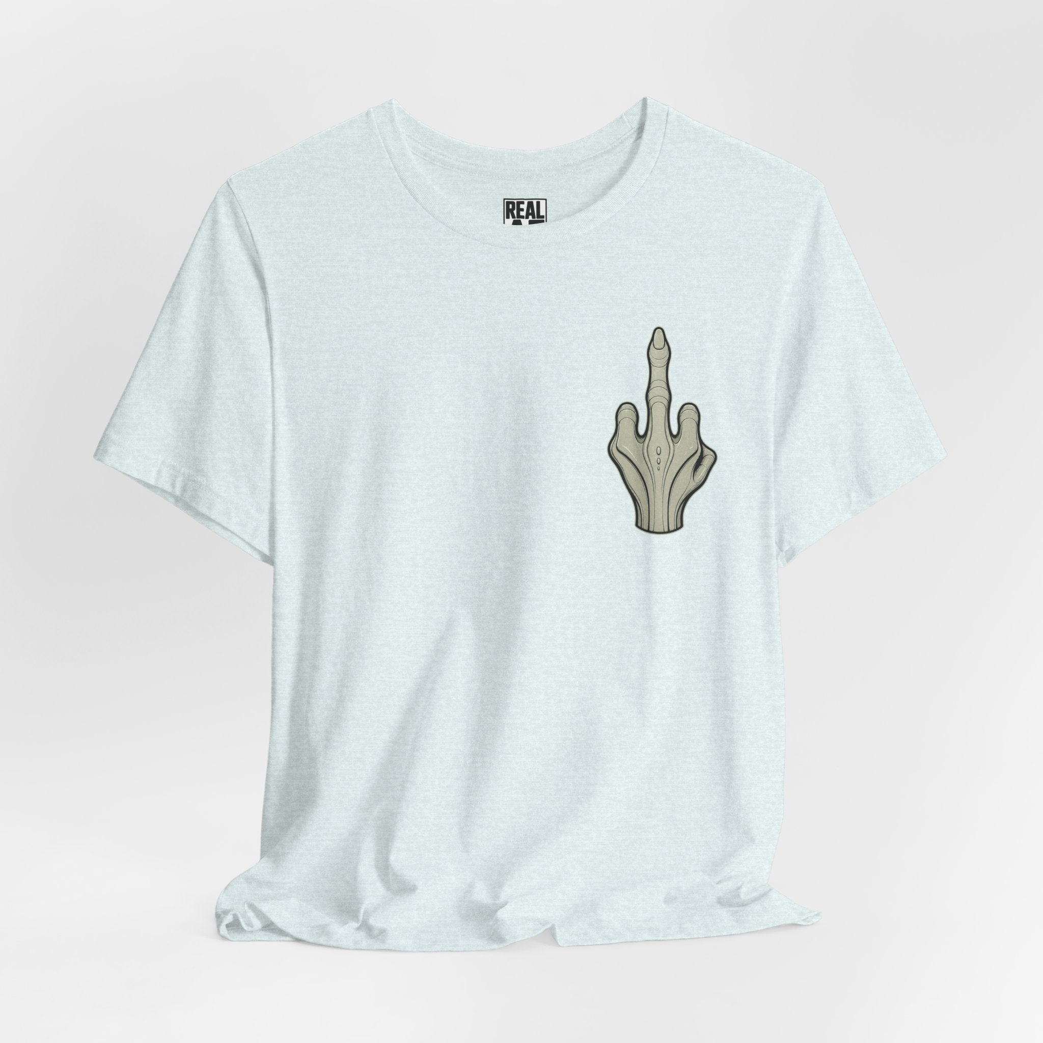 Alien Hand Middle Finger Tee – Funny Retro Space Graphic Shirt