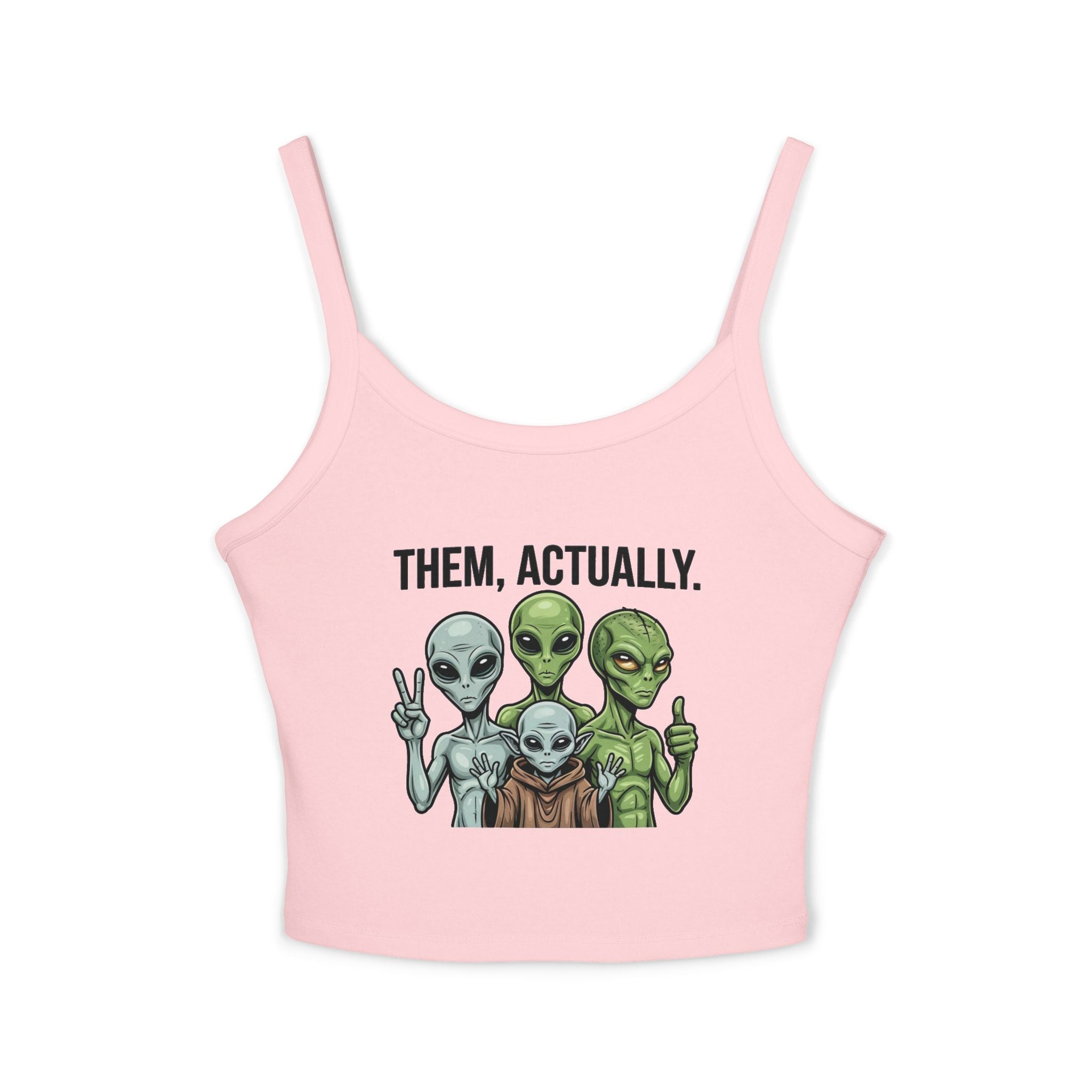 Alien Family Crop Tank Women's Spaghetti Strap Top