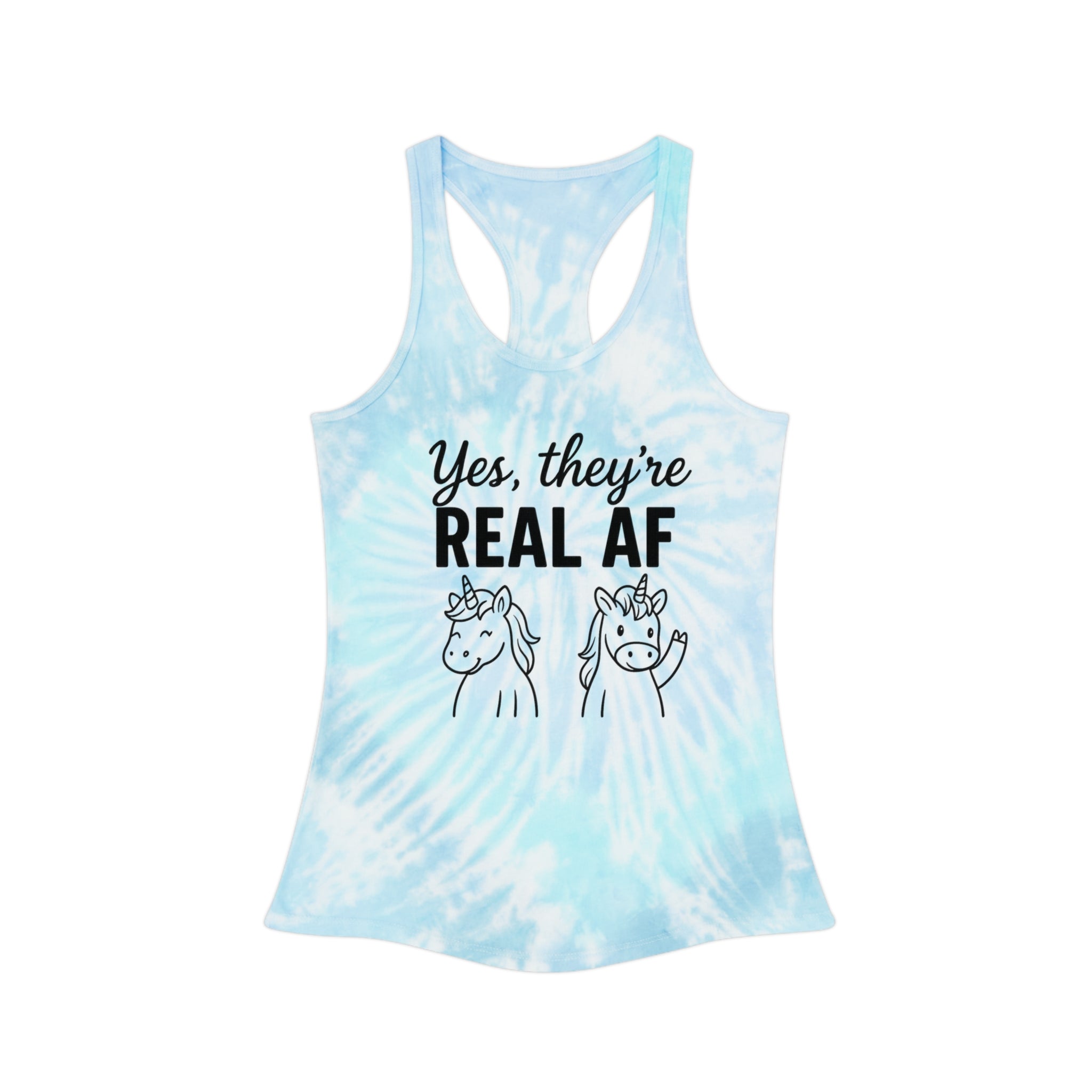 Tie Dye Racerback Tank Top - Yes, they're REAL AF - Unicorns